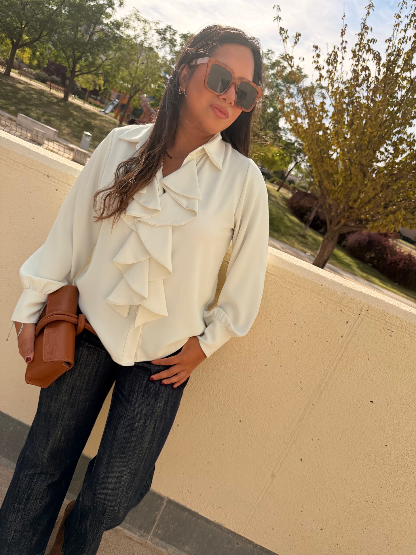 Blusa Romántica con Volantes