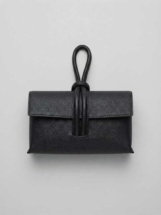 Bolso de mano de piel