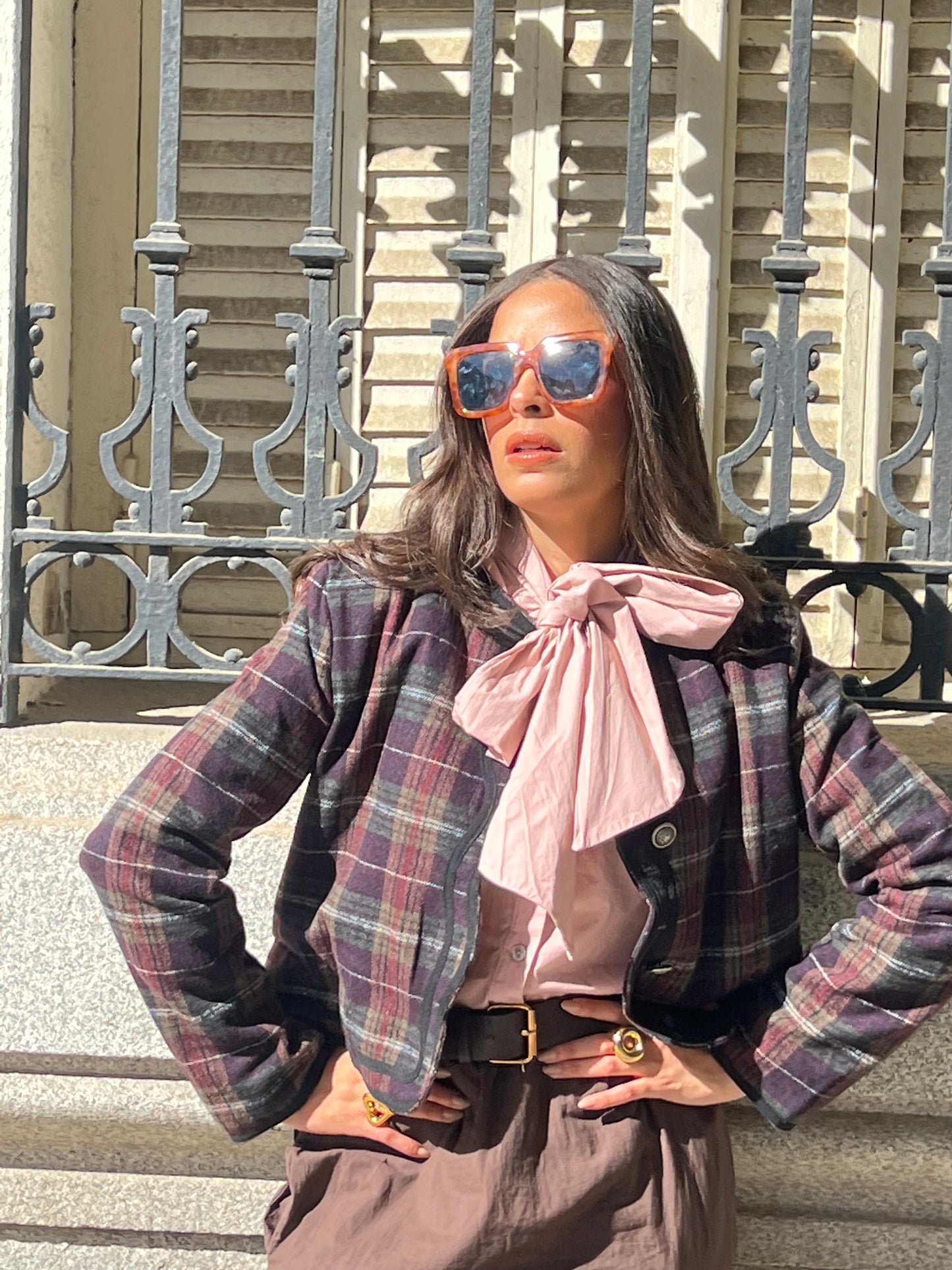 Camisa lazo rosa