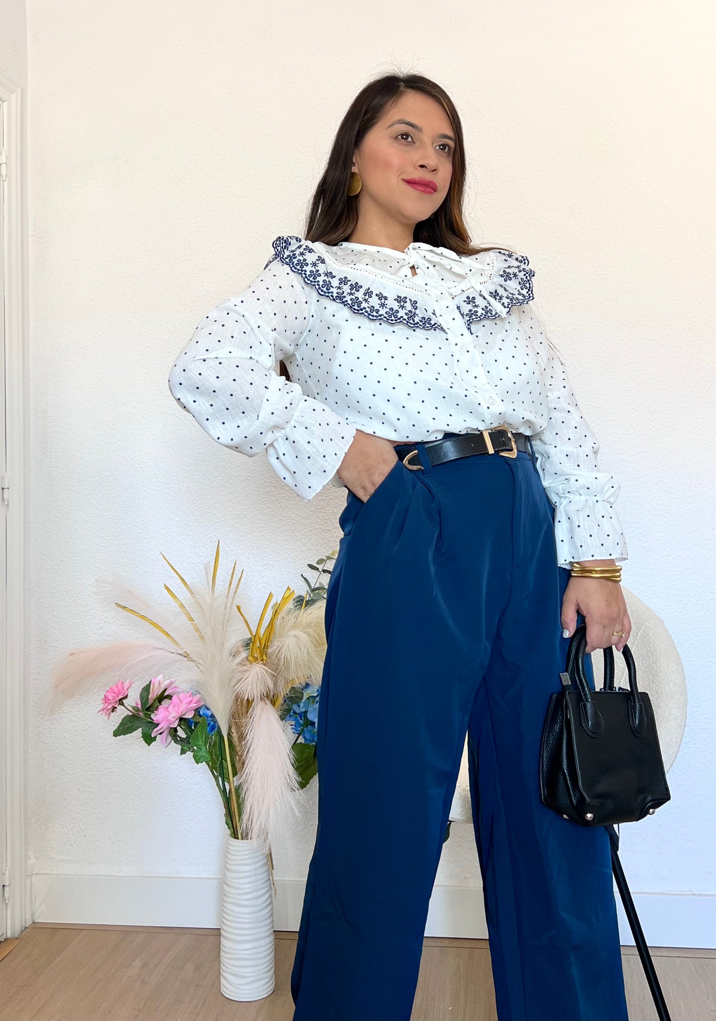 Pantalón Azul Pinzas