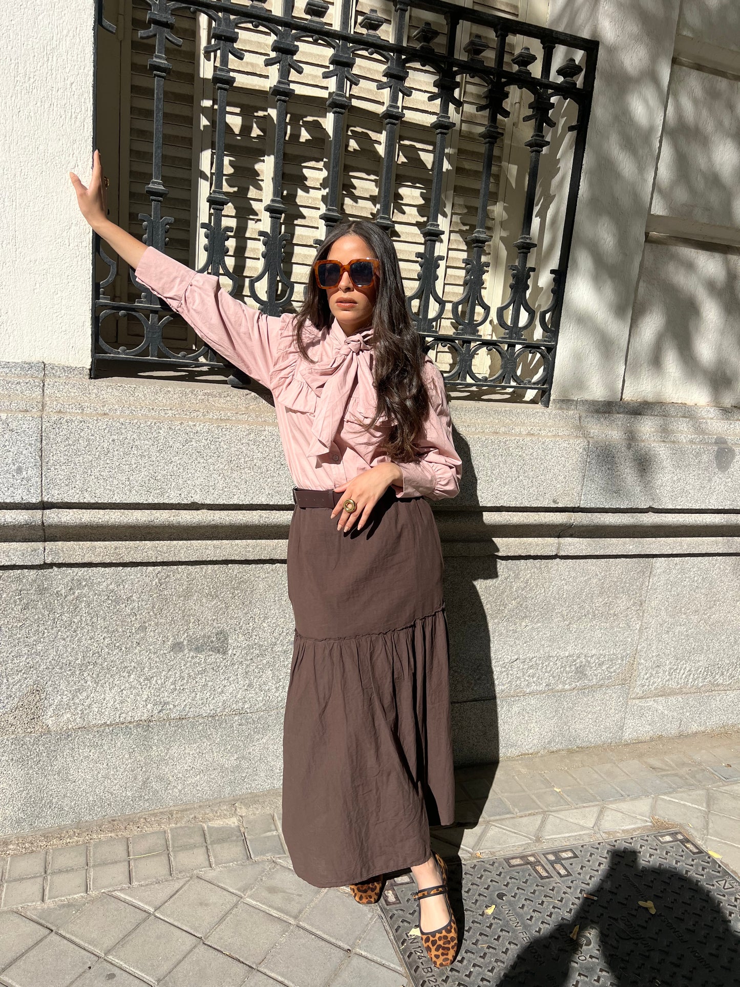 Camisa lazo rosa