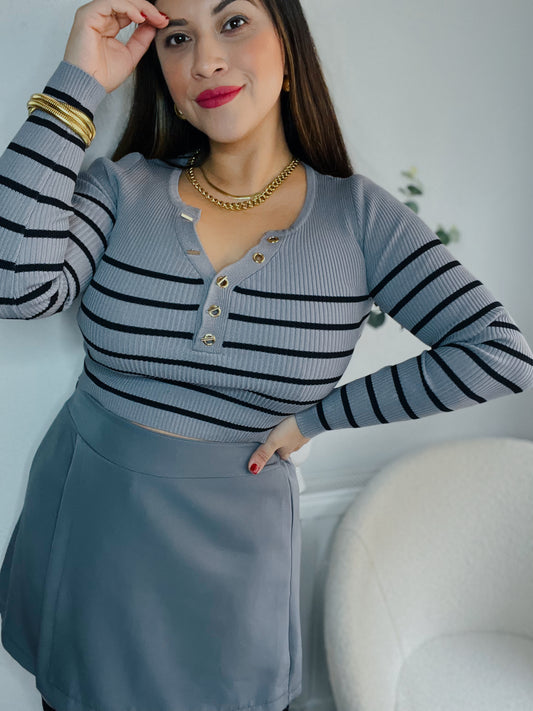 Jerseys ajustado gris