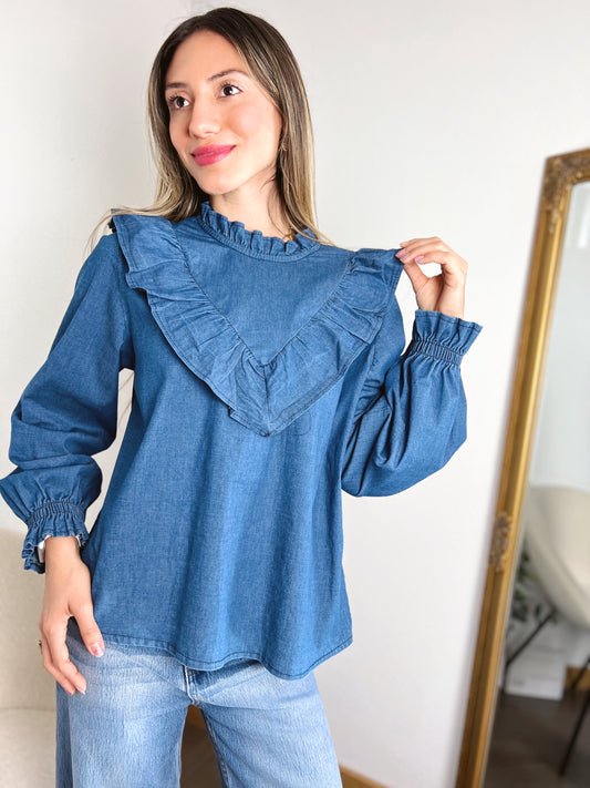 Blusa Denim Sofia