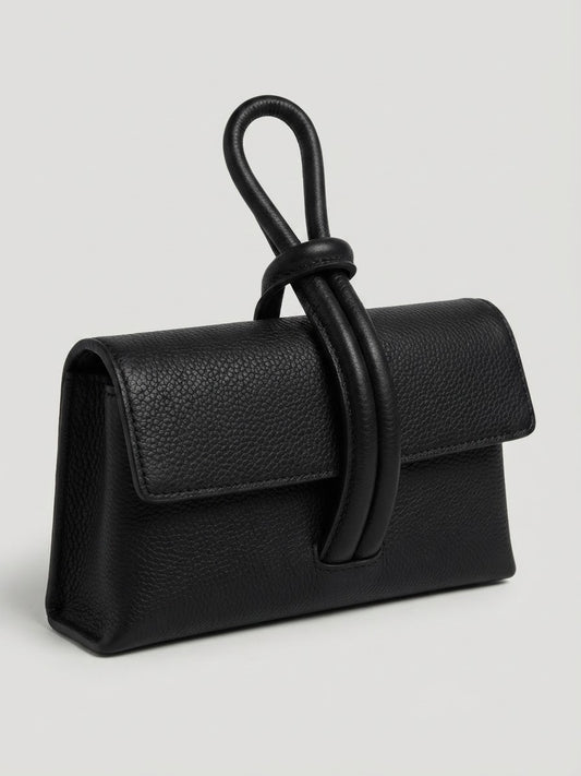 Bolso de mano de piel