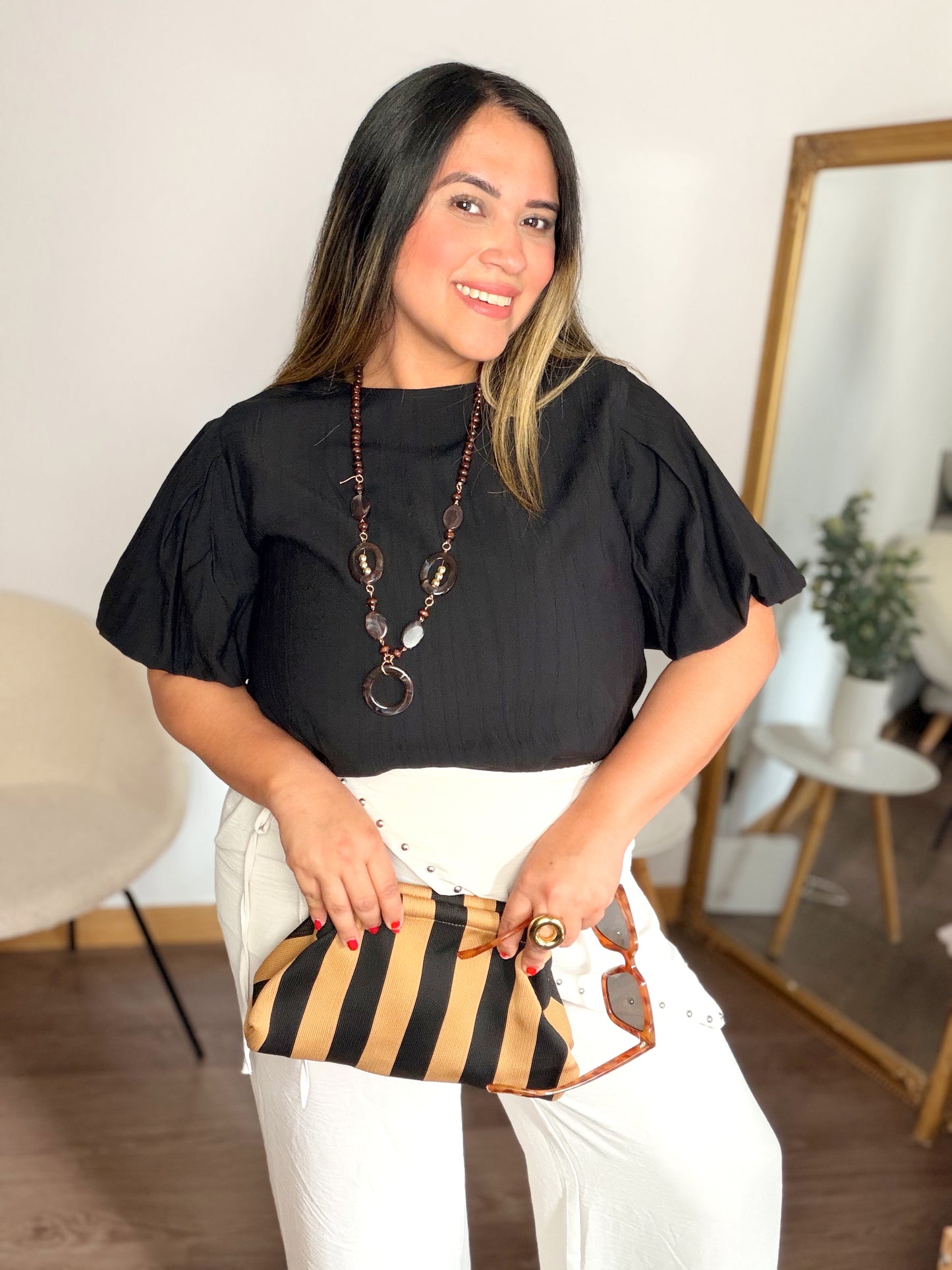 Camisa básica negra
