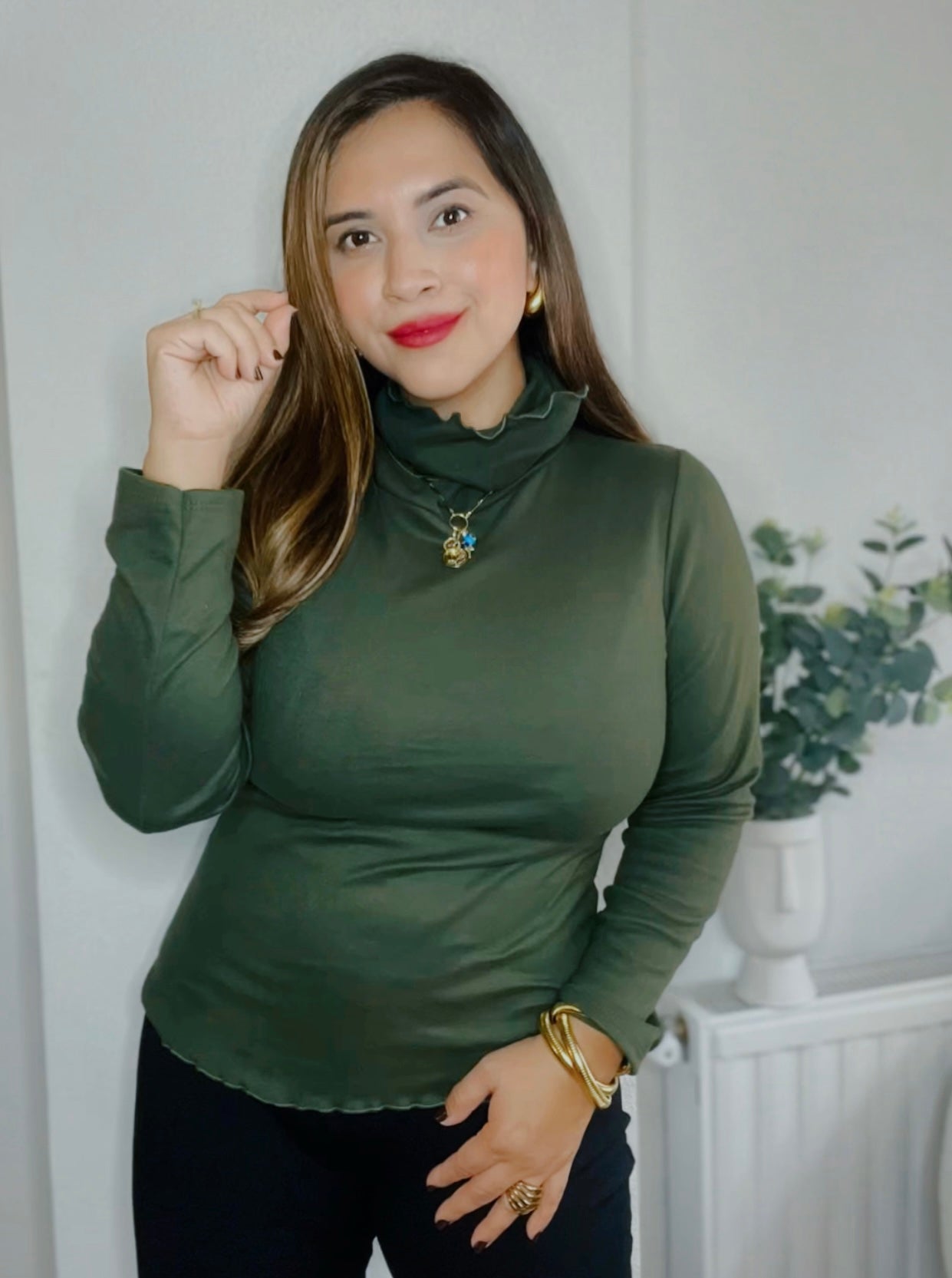 Jersey de punto Cuello vuelo