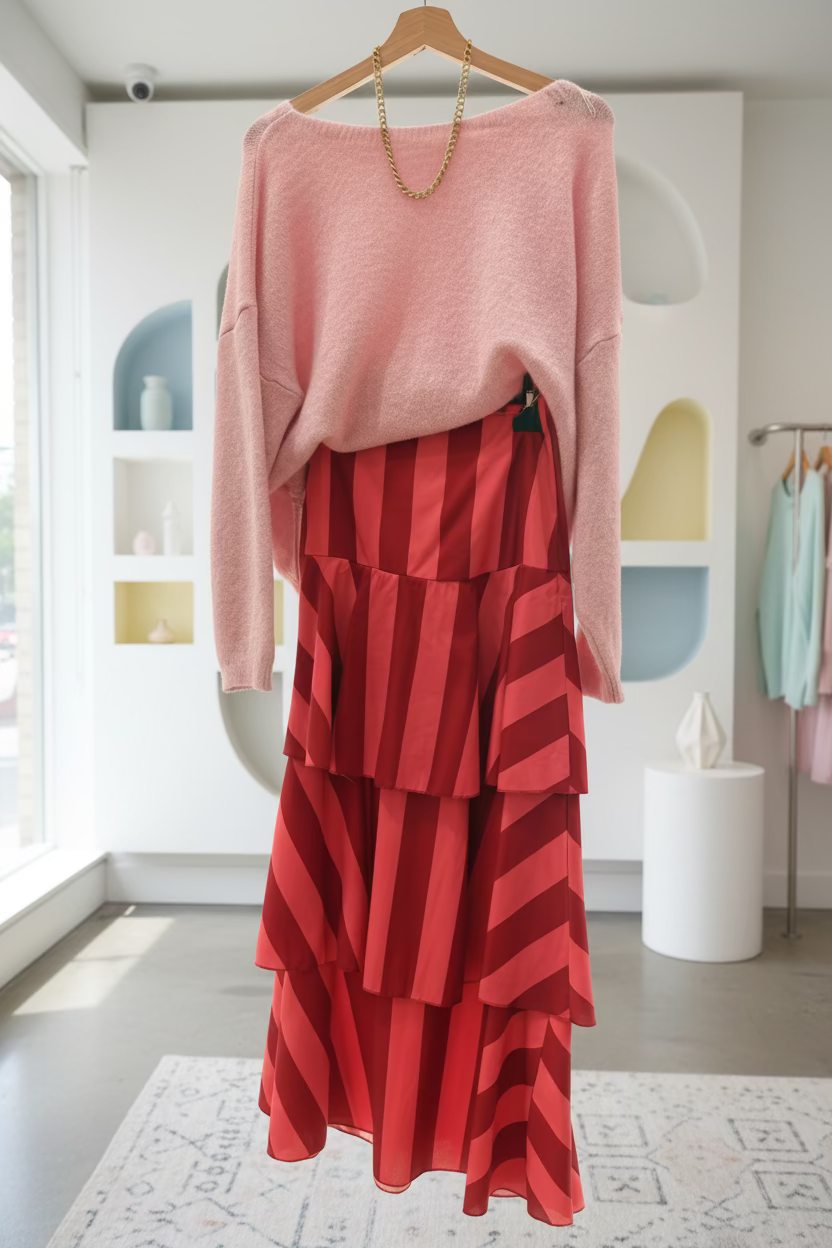 Falda Lucrecia volantes