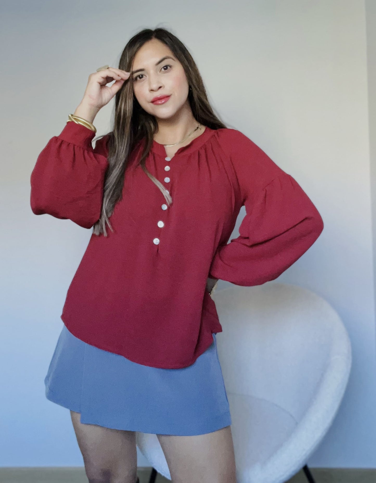 Blusa Seumara Burdeos