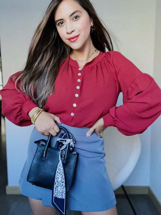 Blusa Seumara Burdeos