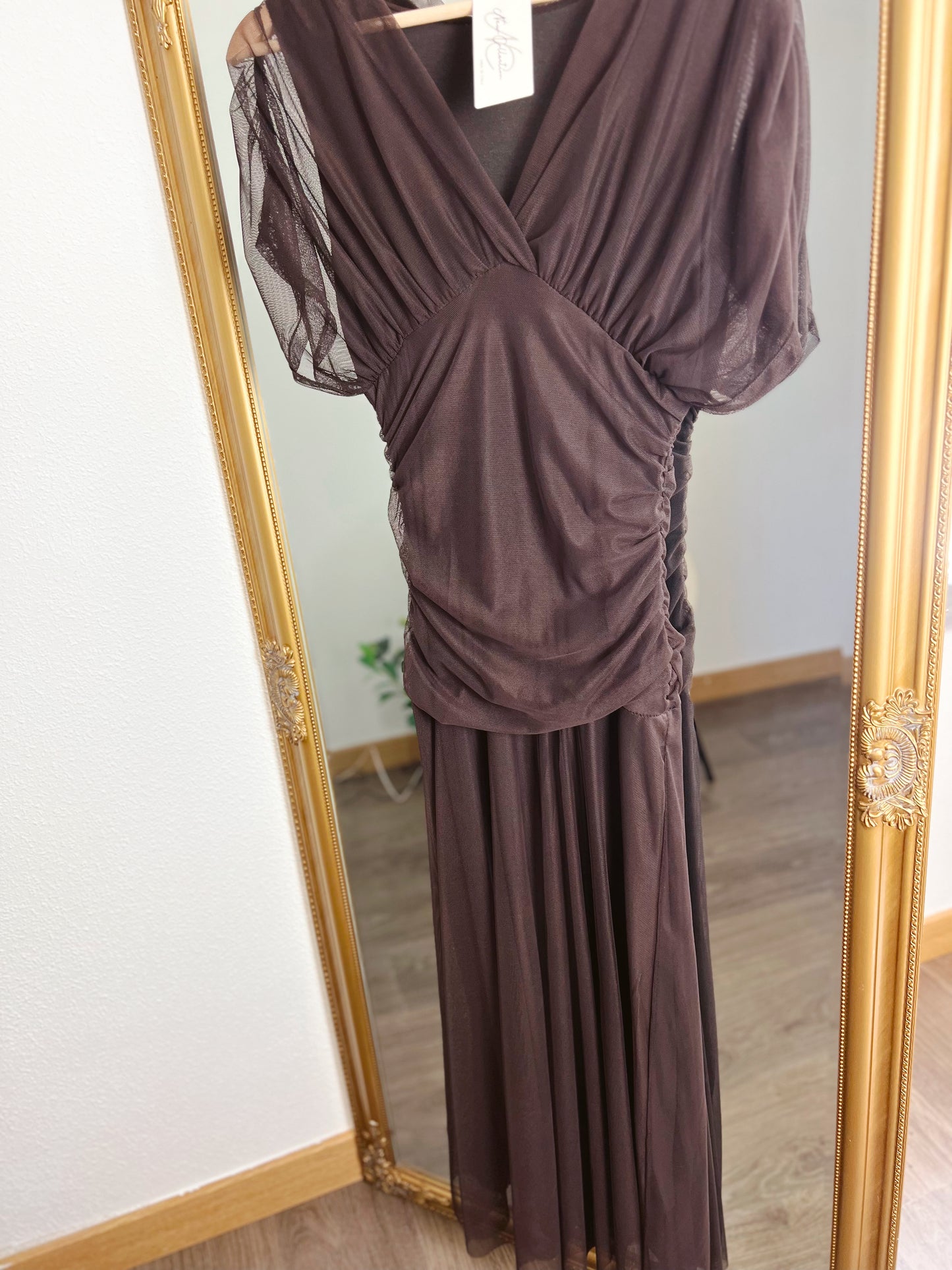 Vestido Marrón tul
