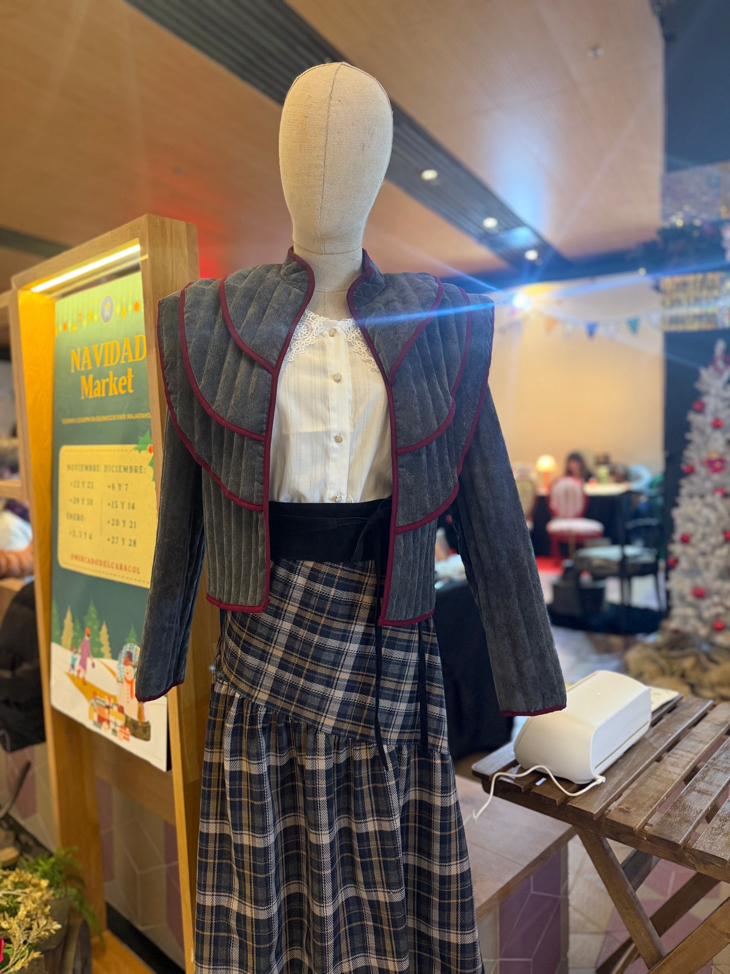 Chaqueta Acolchada Gris