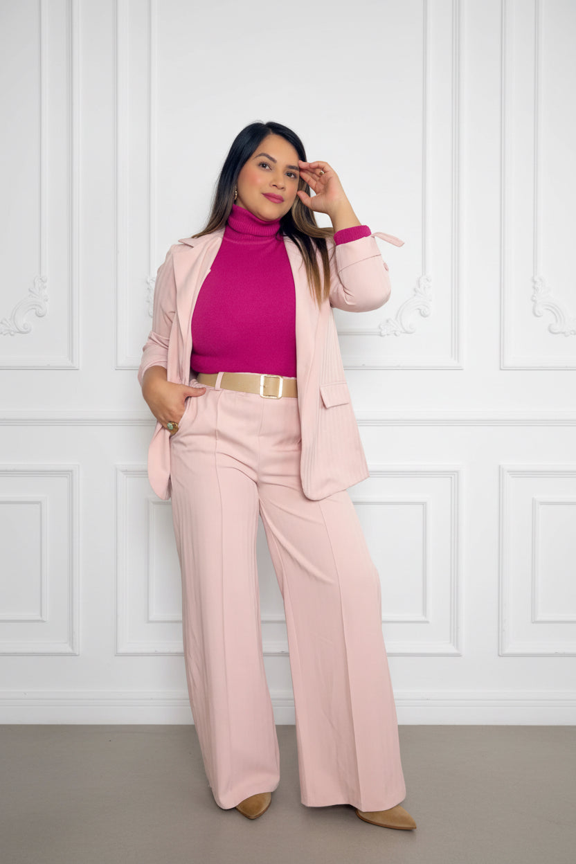 Jersey de punto fucsia