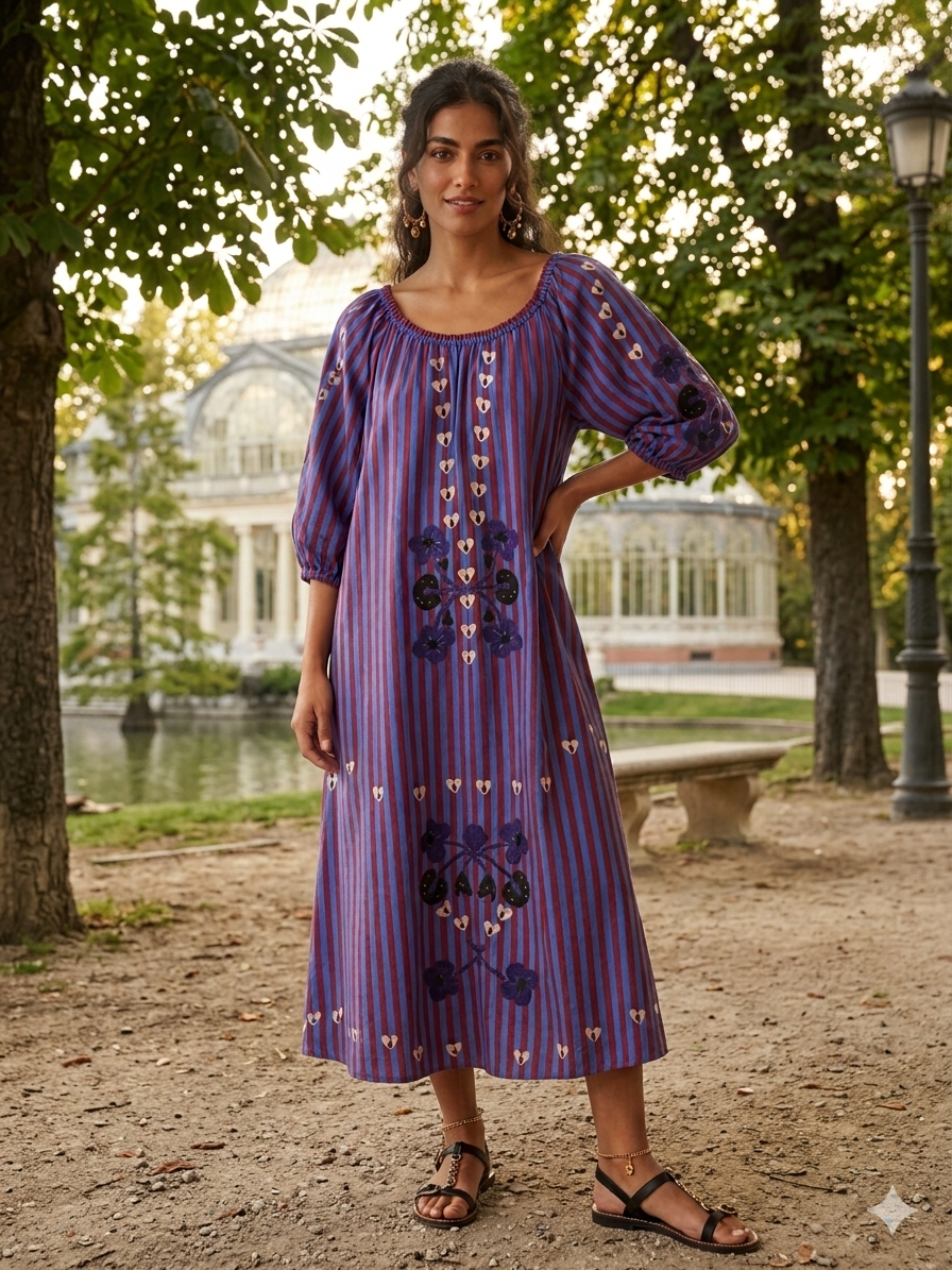 Vestido Midi "Brisa Bohemia
