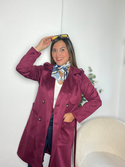 Abrigo antelina Burdeos