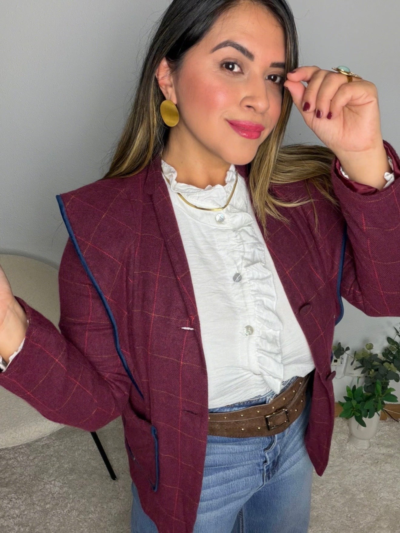 Chaqueta Eloísa – Tono Burdeos