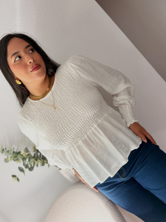 Blusa Blanca nido