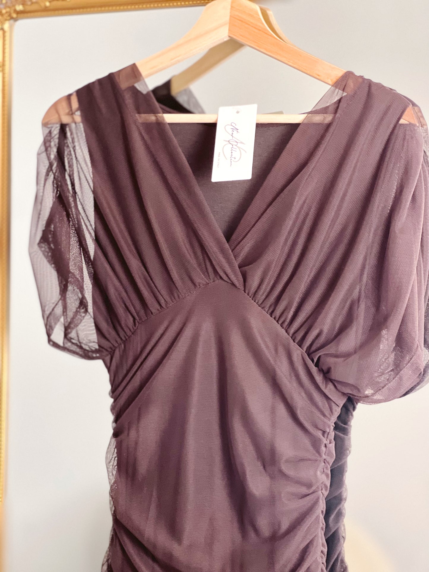 Vestido Marrón tul