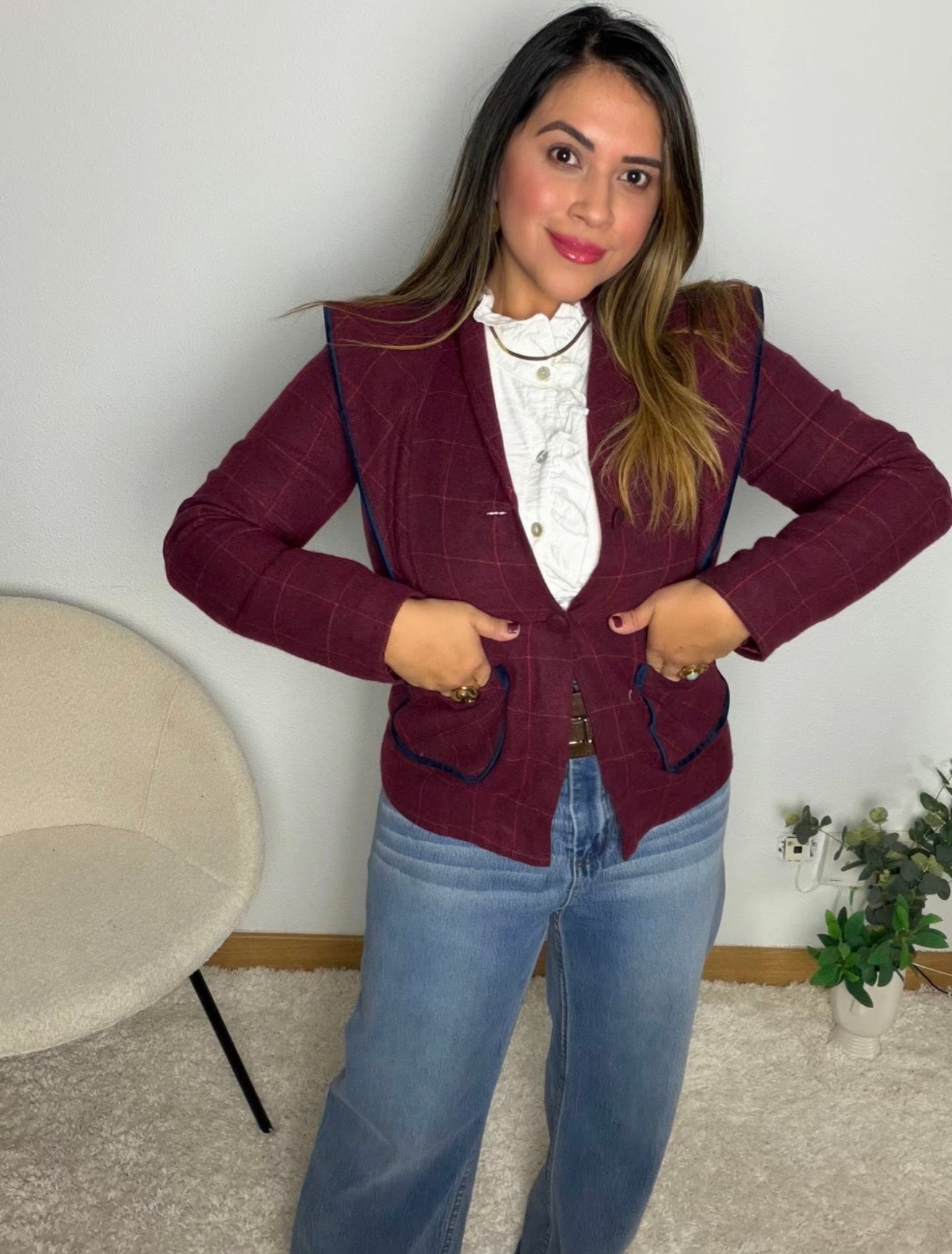 Chaqueta Eloísa – Tono Burdeos