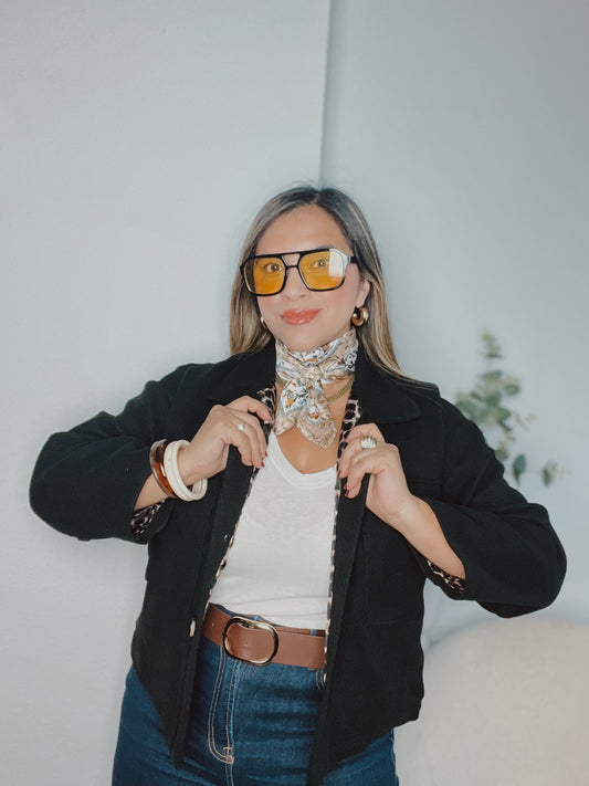 Chaqueta Negra paño