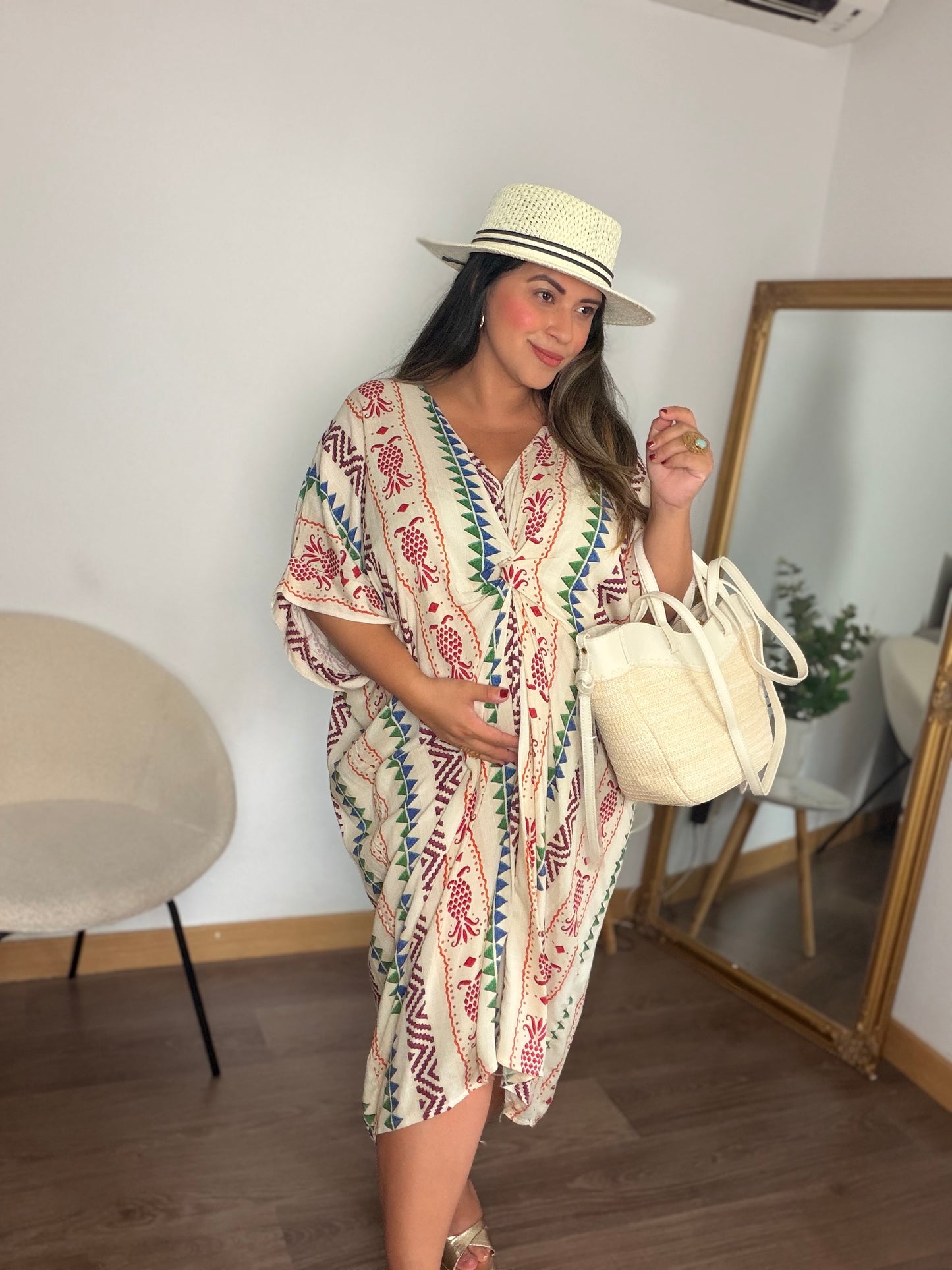 Vestido Caftán lino