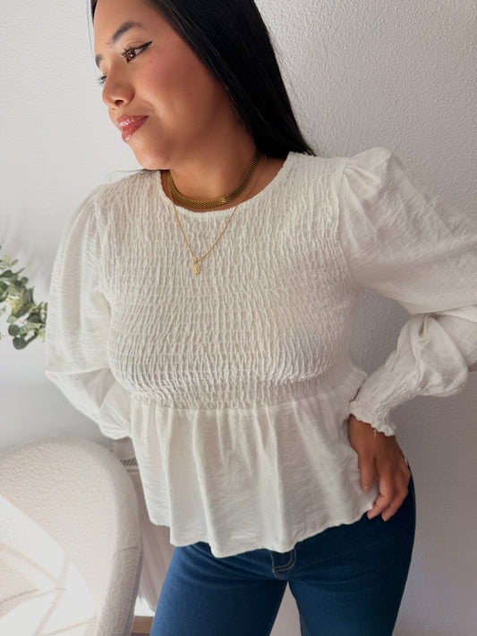 Blusa Blanca nido