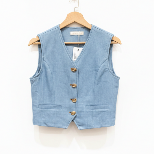 Chaleco Demin Azul