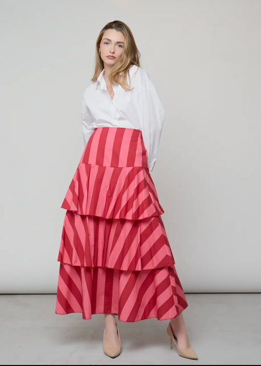 Falda Lucrecia volantes