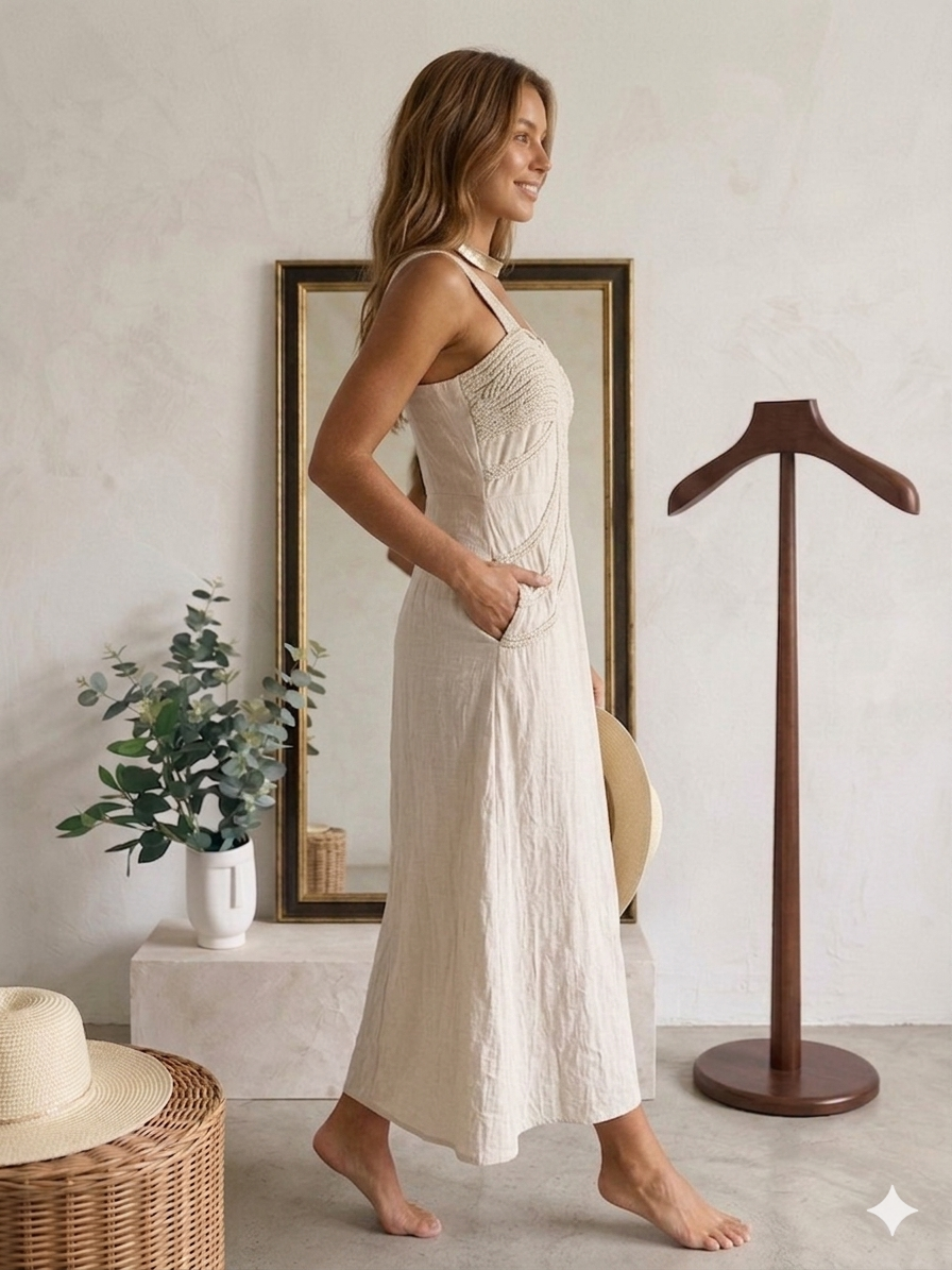 Vestido Eloísa beige