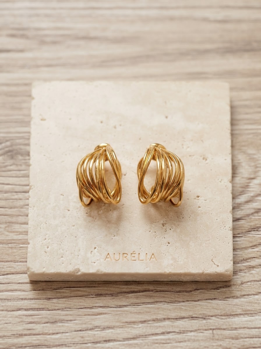 Pendientes Aurelia de acero