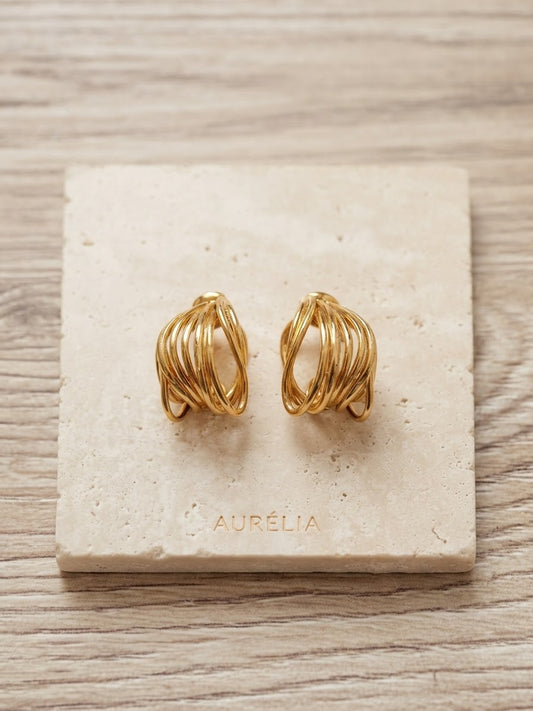 Pendientes Aurelia de acero