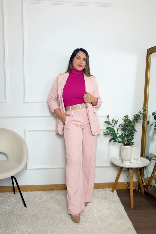 Jersey de punto fucsia