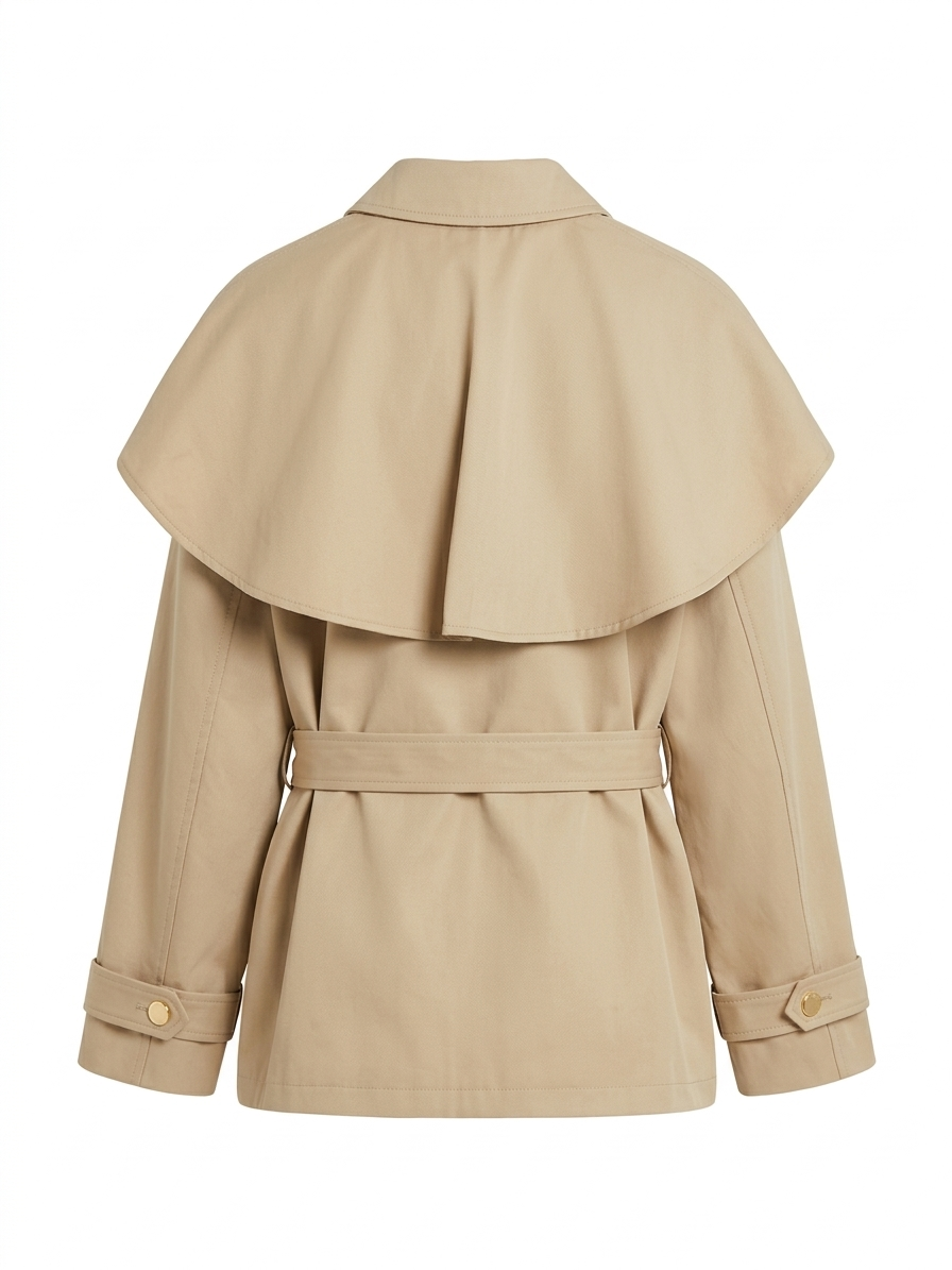 Gabardina capa Beige