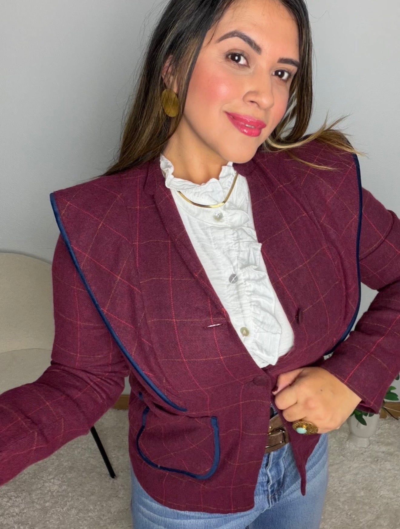 Chaqueta Eloísa – Tono Burdeos