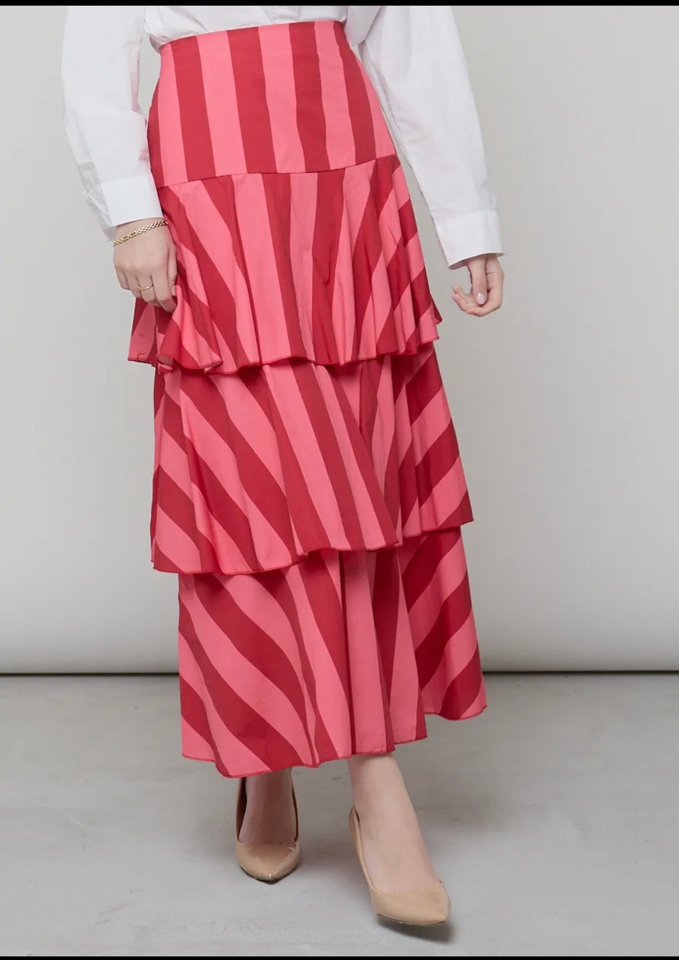 Falda Lucrecia volantes