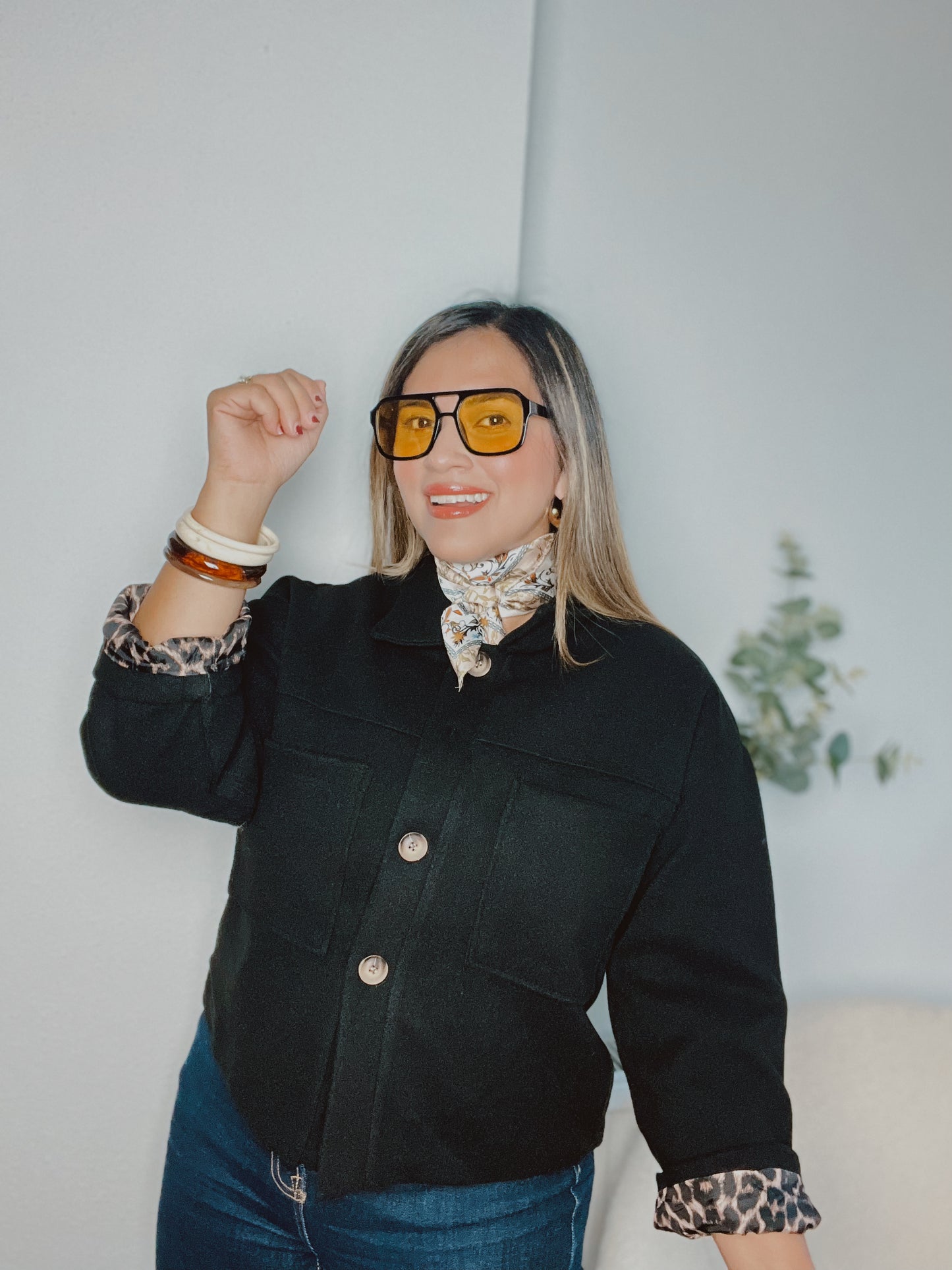 Chaqueta Negra paño