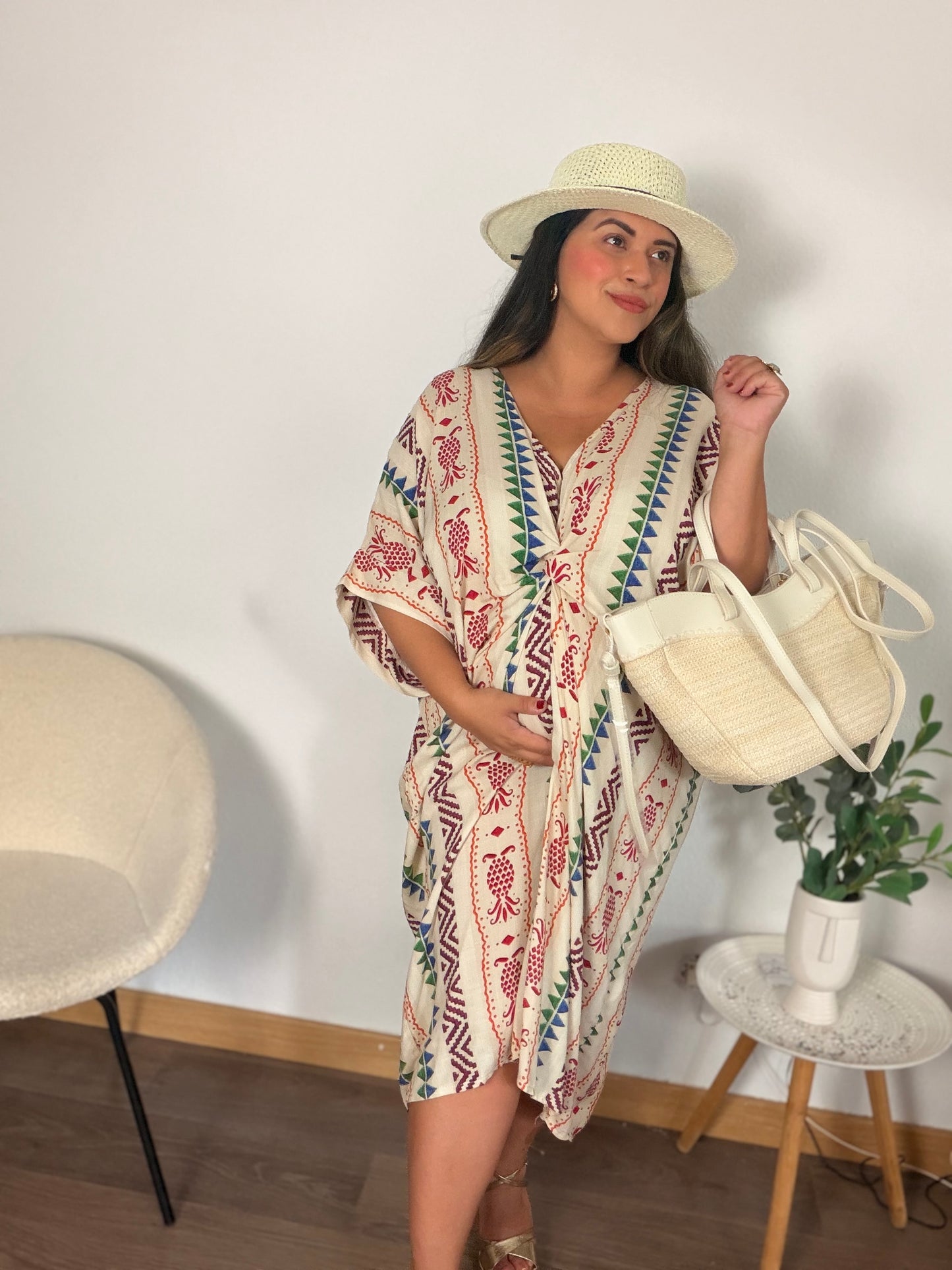 Vestido Caftán lino