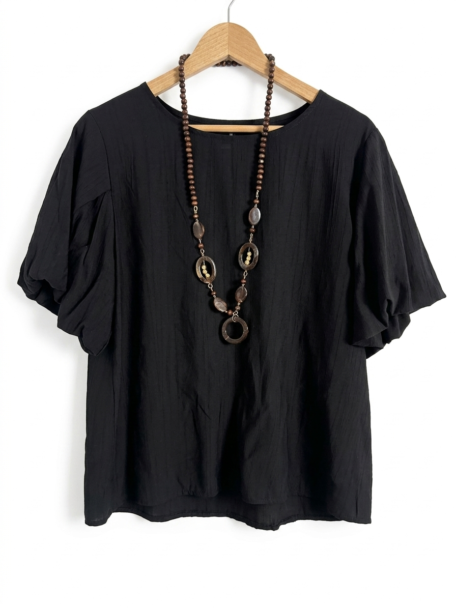 Camisa básica negra
