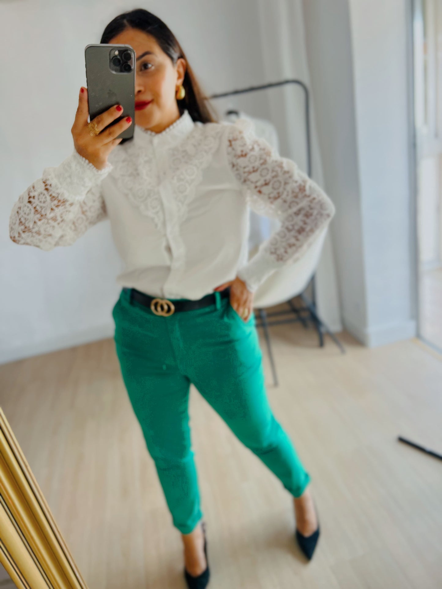 Pantalón verde manzana – EF online boutique