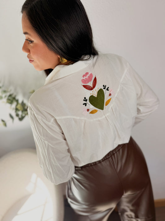 camisa Fiorela Blanca