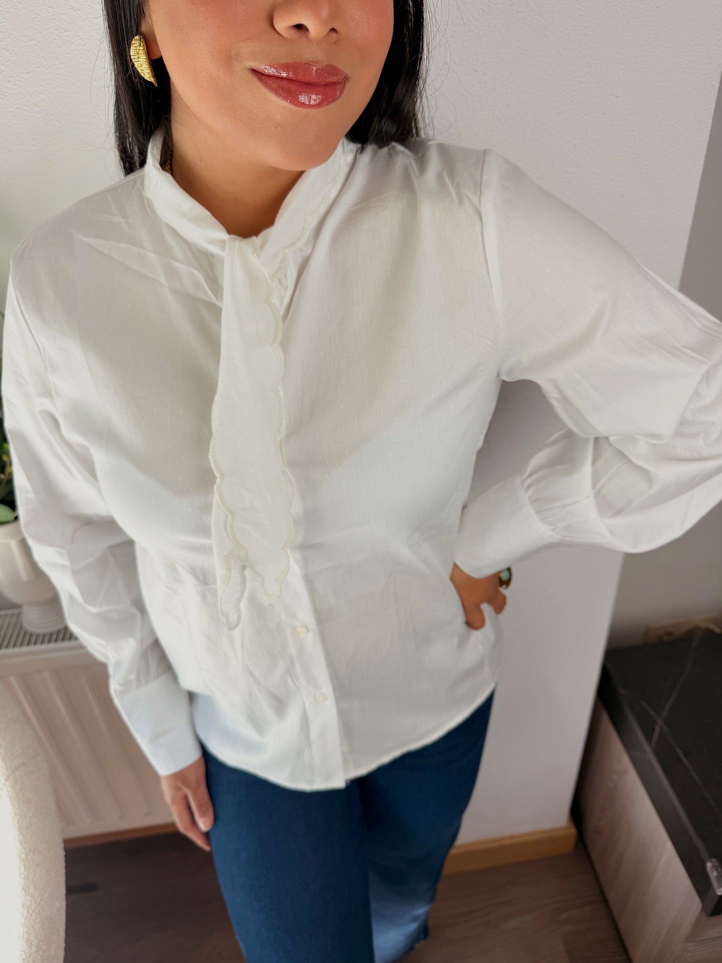 Camisa blanca 100 % Algodón