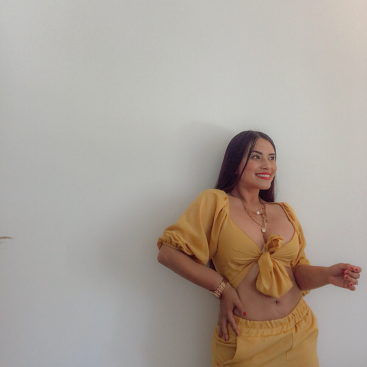 Short de Lino con Bolsillos